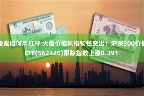 股票如何用杠杆 大盘价值风格韧性突出！沪深300价值ETF(562320)跟踪指数上涨0.39%