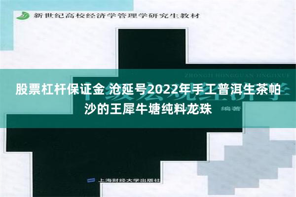 股票杠杆保证金 沧延号2022年手工普洱生茶帕沙的王犀牛塘纯料龙珠