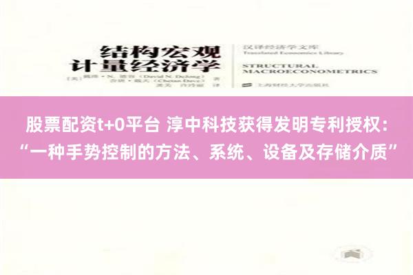 股票配资t+0平台 淳中科技获得发明专利授权：“一种手势控制的方法、系统、设备及存储介质”