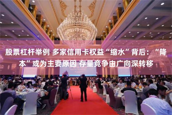 股票杠杆举例 多家信用卡权益“缩水”背后：“降本”或为主要原因 存量竞争由广向深转移