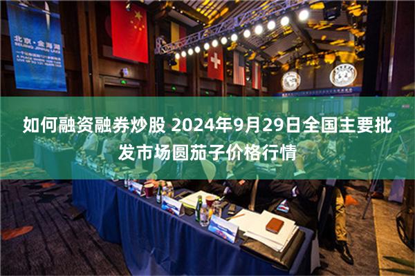 如何融资融券炒股 2024年9月29日全国主要批发市场圆茄子价格行情