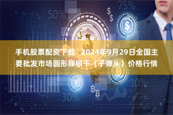 手机股票配资下载   2024年9月29日全国主要批发市场圆形辣椒干（子弹头）价格行情