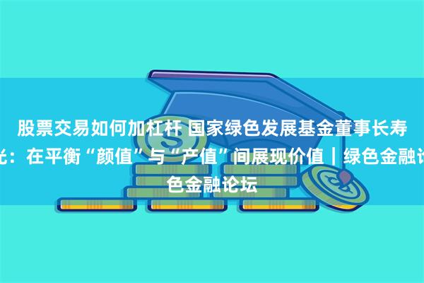 股票交易如何加杠杆 国家绿色发展基金董事长寿伟光：在平衡“颜值”与“产值”间展现价值｜绿色金融论坛