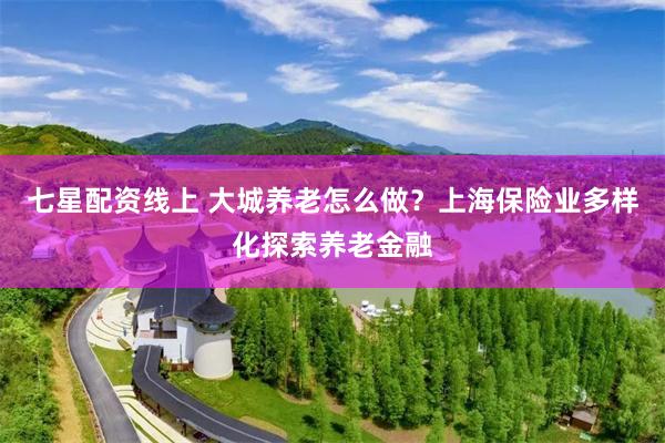 七星配资线上 大城养老怎么做？上海保险业多样化探索养老金融