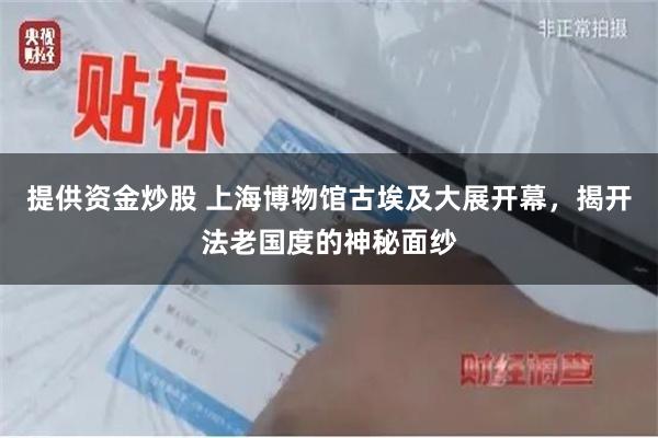 提供资金炒股 上海博物馆古埃及大展开幕，揭开法老国度的神秘面纱