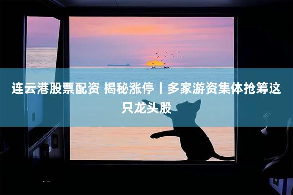 连云港股票配资 揭秘涨停丨多家游资集体抢筹这只龙头股
