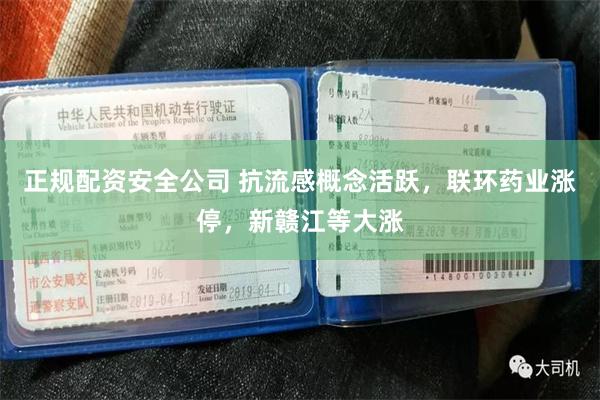 正规配资安全公司 抗流感概念活跃，联环药业涨停，新赣江等大涨