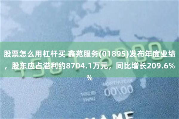 股票怎么用杠杆买 鑫苑服务(01895)发布年度业绩，股东应占溢利约8704.1万元，同比增长209.6%