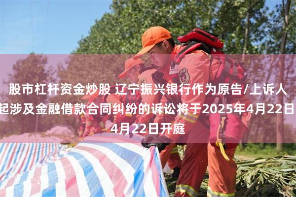 股市杠杆资金炒股 辽宁振兴银行作为原告/上诉人的1起涉及金融借款合同纠纷的诉讼将于2025年4月22日开庭