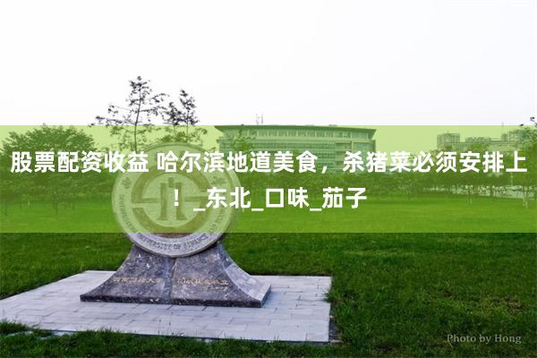 股票配资收益 哈尔滨地道美食，杀猪菜必须安排上！_东北_口味_茄子