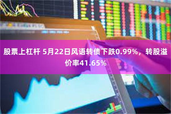 股票上杠杆 5月22日风语转债下跌0.99%，转股溢价率41.65%