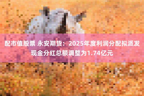 配市值股票 永安期货：2025年度利润分配拟派发现金分红总额调整为1.74亿元