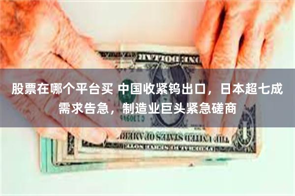 股票在哪个平台买 中国收紧钨出口，日本超七成需求告急，制造业巨头紧急磋商