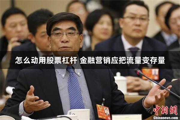 怎么动用股票杠杆 金融营销应把流量变存量